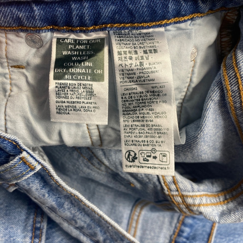 Levis 501 Curve Jeans Womens 29 Light Wash High Rise Straight Leg Denim Casual - Picture 7 of 10